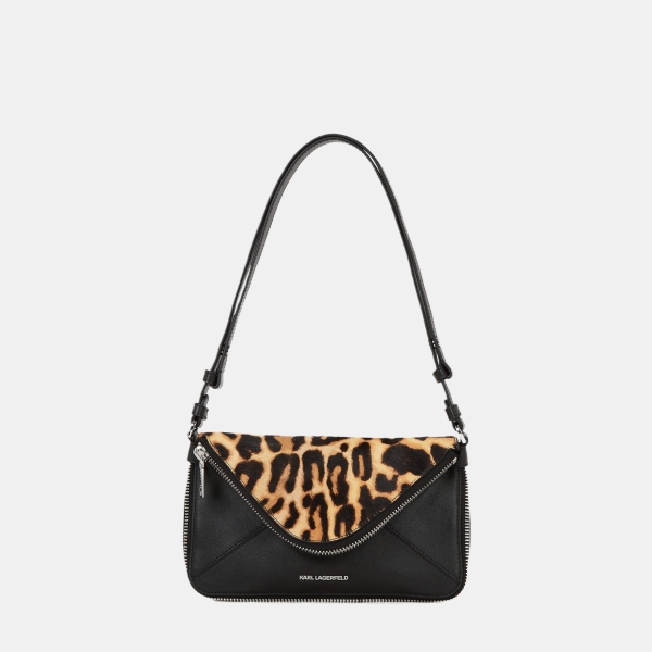 Karl Lagerfeld K/Hardware leopard shoulder bag