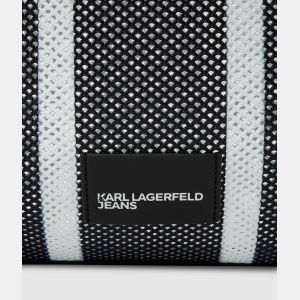 KL Jeans Striped mesh tote bag - Image 4