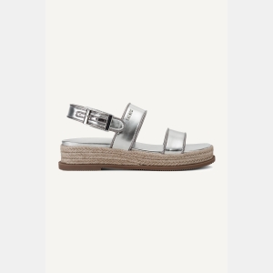 DKNY BERNAE SLINGBACK WEDGE ESPADRILLE - SILVER