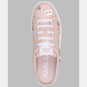 KARL LAGERFELD PARIS CAMBRIA SNEAKER MULE WITH PINS - Peony Pink - Image 5