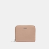 DKNY PAULA SMALL ZIP AROUND WALLET - Cappuccino