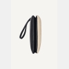 DKNY SARAH DUAL ZIP POUCH WRISTLET - Natural/Black - Image 6