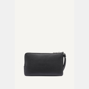 DKNY SARAH DUAL ZIP POUCH WRISTLET - Natural/Black - Image 5
