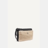 DKNY SARAH DUAL ZIP POUCH WRISTLET - Natural/Black - Image 3