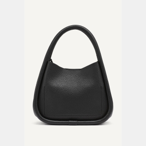 DKNY CAPRI HOBO CROSSBODY BAG - Black/Silver - Image 6
