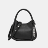 DKNY CAPRI HOBO CROSSBODY BAG - Black/Silver