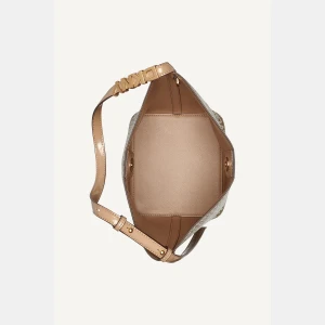 DKNY AVRIL LOGO BUCKET BAG - Chino/Cappuccino - Image 5