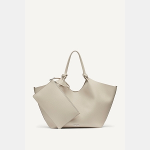 DKNY PAULA LARGE COMMUTER TOTE - LIGHT TAUPE