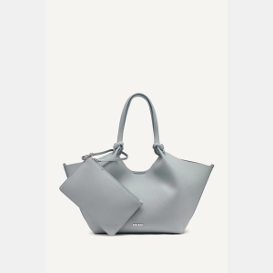DKNY PAULA MEDIUM COMMUTER TOTE - MISTY BLUE