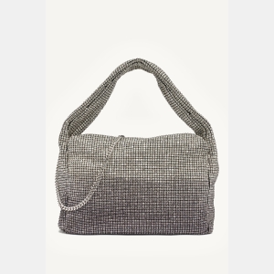 DKNY AGNES SHOULDER BAG - BLACK/SILVER