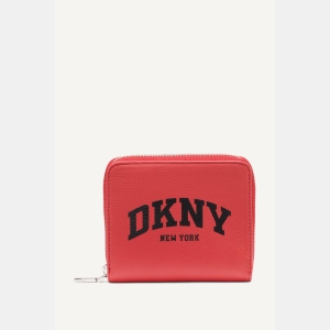 DKNY HADLEE SMALL ZIP AROUND WALLET - BRIGHT RED