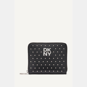 DKNY JENNY SMALL ZIP AROUND WALLET - Black