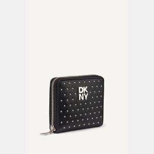 DKNY JENNY SMALL ZIP AROUND WALLET - Black - Image 3