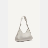 DKNY NELL LOGO EMBOSSED SHOULDER BAG - White - Image 3