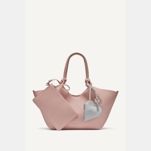 DKNY PAULA HEART MEDIUM COMMUTER TOTE - Pale Blush