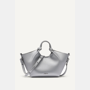 DKNY PAULA SMALL COMMUTER TOTE - SILVER