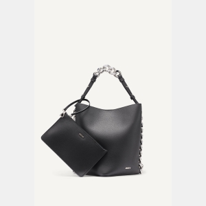DKNY RIONA CHAIN BUCKET BAG - Black