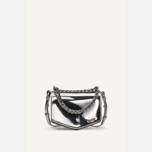 DKNY RIONA FLAP CROSSBODY - SILVER