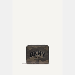 DKNY SMALL ZIP AROUND WALLET - Camouflage