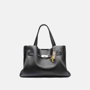 DKNY BRYAR TAXICAB SATCHEL - Black