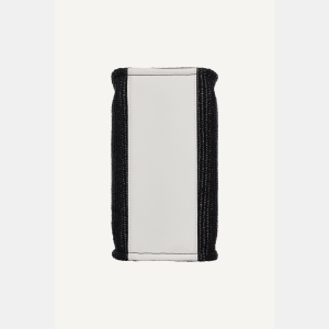 DKNY HADLEE SMALL STRAW LOGO TOTE - Black/White - Image 7