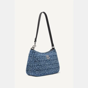 DKNY JENNY DENIM LOGO SHOULDER BAG - Image 3
