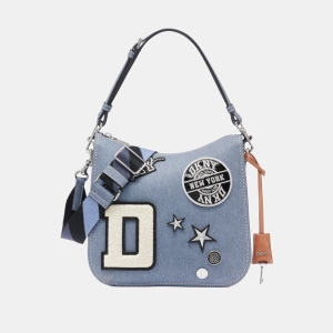 DKNY NESSA DENIM CROSSBODY BAG