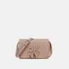 DKNY NICOLE LOGO CROSSBODY BAG - Cappuccino