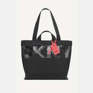 DKNY BRADY DOUBLE HANDLE TOTE - BLACK/BRIGHT RED