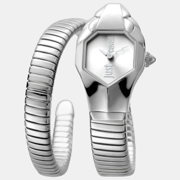 Just Cavalli Snake Quartz Silver Dial Women's Watch