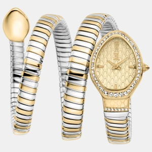 Just Cavalli Women's Watch JC1L372M0055 - Silver And Gold