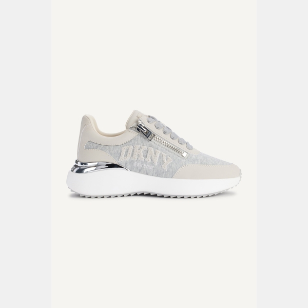 DKNY ZACATA LACE UP SNEAKER - Grey