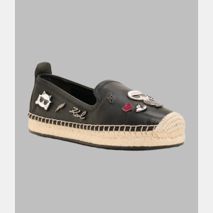 KARL LAGERFELD PARIS MICHAELA CATE PINS ESPADRILLE - Black - Image 3