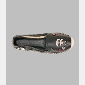 KARL LAGERFELD PARIS MICHAELA CATE PINS ESPADRILLE - Black - Image 5