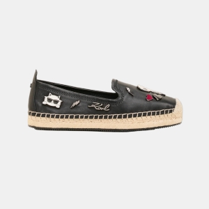 KARL LAGERFELD PARIS MICHAELA CATE PINS ESPADRILLE - Black