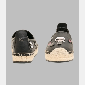 KARL LAGERFELD PARIS MICHAELA CATE PINS ESPADRILLE - Black - Image 4
