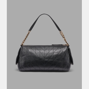 KARL LAGERFELD PARIS LAFAYETTE SATCHEL WITH KARL PUFF CHARM - Black - Image 5