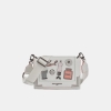 KARL LAGERFELD PARIS CAMILLE SHOULDER WITH OVERSIZED FASHION PINS - Winter White/Silver