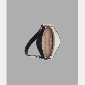 KARL LAGERFELD PARIS NIKOLE MINI CROSSBODY WITH HANGOFF - Winter White/Silver - Image 6