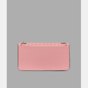 KARL LAGERFELD PARIS KOSETTE BOUCLE SHOULDER BAG - Sunkist Coral - Image 4