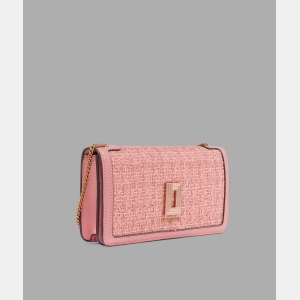KARL LAGERFELD PARIS KOSETTE BOUCLE SHOULDER BAG - Sunkist Coral - Image 3