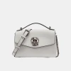 KARL LAGERFELD PARIS CHANTAYE KARL HEAD CROSSBODY - Winter White/Silver