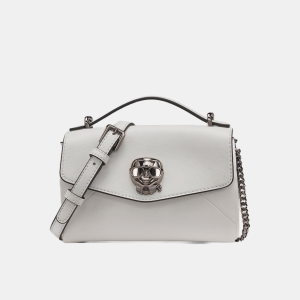 KARL LAGERFELD PARIS CHANTAYE KARL HEAD CROSSBODY - Winter White/Silver