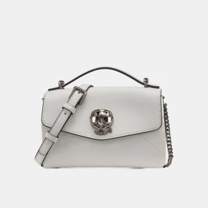 KARL LAGERFELD PARIS CHANTAYE KARL HEAD CROSSBODY - Winter White/Silver