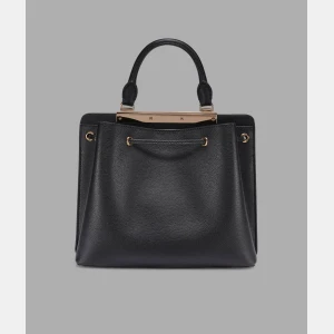 KARL LAGERFELD PARIS EVELINA BUCKET BAG - Black / Gold - Image 5