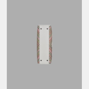 KARL LAGERFELD PARIS SAVOIE RAFFIA TOTE WITH CHAIN STRAP - Raffia Multi Combo - Image 6