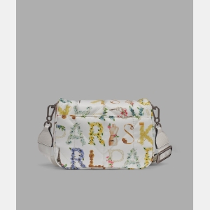 KARL LAGERFELD PARIS VOYAGE LOGO CROSSBODY WITH BOW - Winter White Multi - Image 4