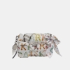 KARL LAGERFELD PARIS VOYAGE LOGO CROSSBODY WITH BOW - Winter White Multi