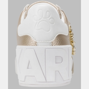 KARL LAGERFELD PARIS MADISYN SLIP ON SNEAKER - Wht Gold/Brt White - Image 4