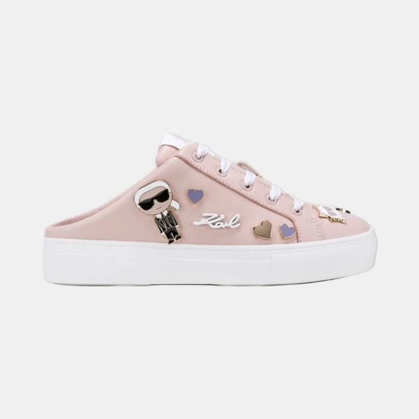 KARL LAGERFELD PARIS CAMBRIA SNEAKER MULE WITH PINS - Peony Pink